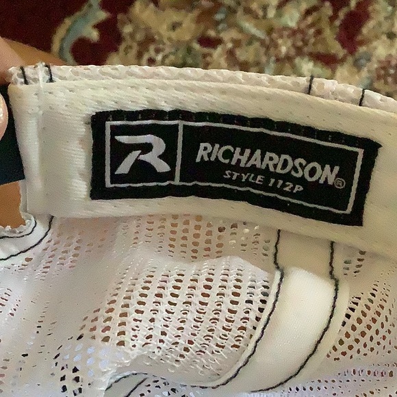 Richardson Ball Cap white blue tropical adjustable st 112P Trondossa fes… - Picture 9 of 10